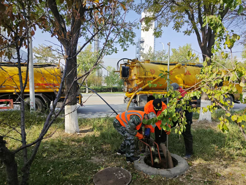 墨香山庄厂区管道清洗